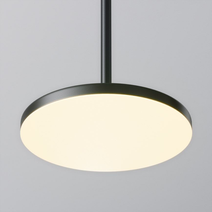 Maytoni P076PL-L12W3K-B - LED Lustra ar auklu PLATO LED/12W/230V 3000K melna