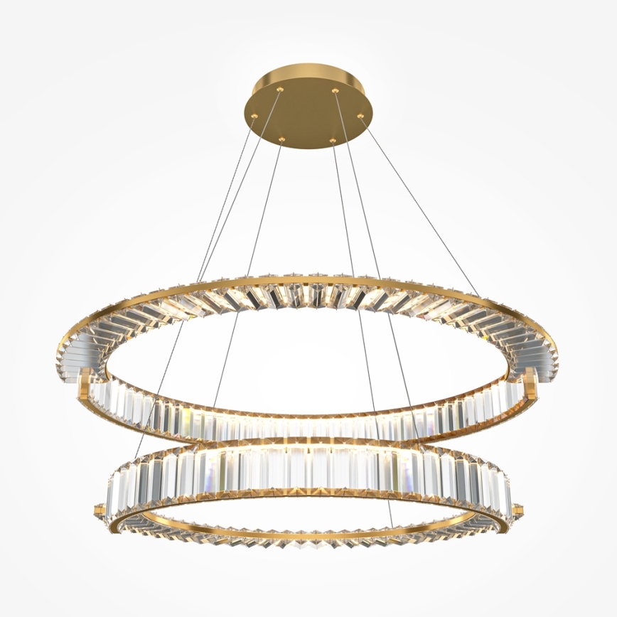 Maytoni P097PL-L90G4K - LED Lustra ar auklu KRONE LED/90W/230V CRI 90 d. 80,5 cm zelta