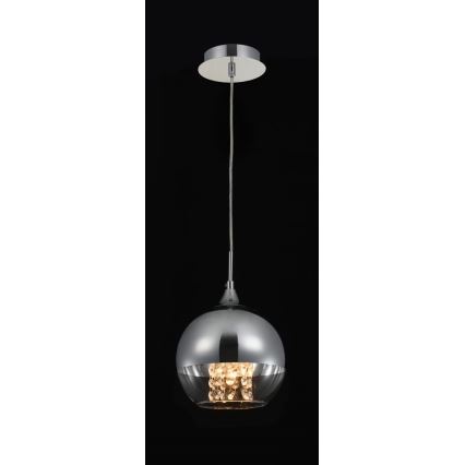 Maytoni P140-PL-110-1-N - Lustra ar auklu FERMI 1xE27/60W/230V spīdīgi hromēts