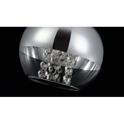 Maytoni P140-PL-110-1-N - Lustra ar auklu FERMI 1xE27/60W/230V spīdīgi hromēts