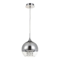 Maytoni P140-PL-110-1-N - Lustra ar auklu FERMI 1xE27/60W/230V spīdīgi hromēts