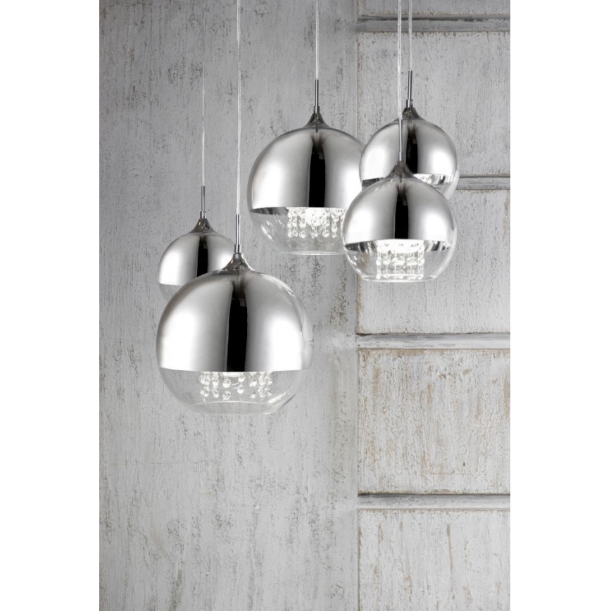Maytoni P140-PL-170-5-N - Lustra ar auklu FERMI 5xE27/60W/230V spīdīgi hromēts