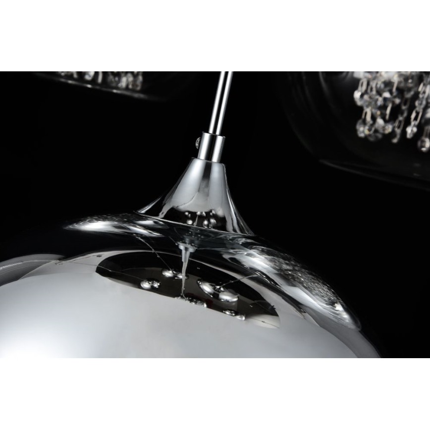Maytoni P140-PL-170-5-N - Lustra ar auklu FERMI 5xE27/60W/230V spīdīgi hromēts