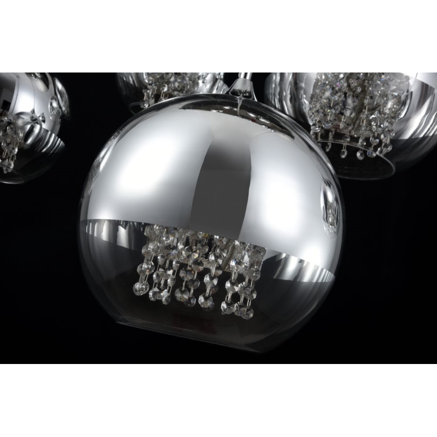 Maytoni P140-PL-170-5-N - Lustra ar auklu FERMI 5xE27/60W/230V spīdīgi hromēts
