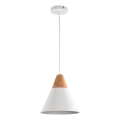 Maytoni P359-PL-01-W - Lustra ar auklu BICONES 1xE27/60W/230V d. 22 cm balta/bēša