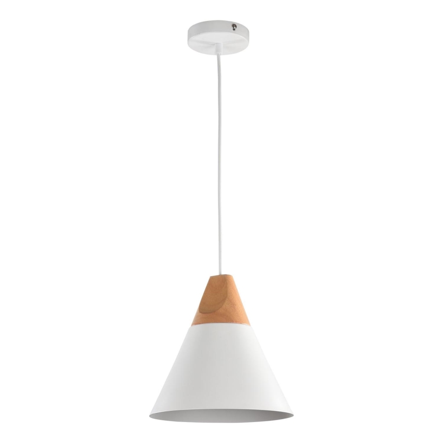 Maytoni P359-PL-01-W - Lustra ar auklu BICONES 1xE27/60W/230V d. 22 cm balta/bēša