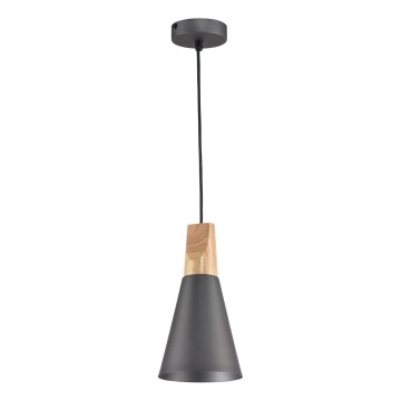 Maytoni P359-PL-140-C - Lustra ar auklu BICONES 1xE27/60W/230V d. 14 cm pelēka/bēša