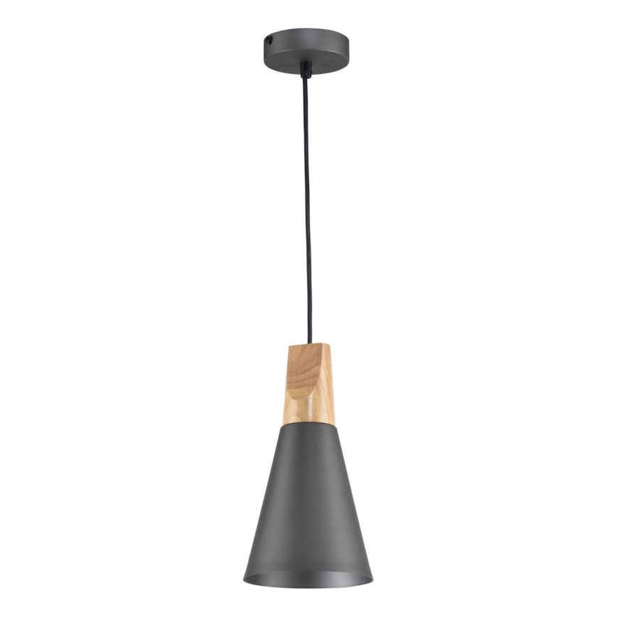 Maytoni P359-PL-140-C - Lustra ar auklu BICONES 1xE27/60W/230V d. 14 cm pelēka/bēša