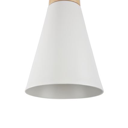 Maytoni P359-PL-140-W - Lustra ar auklu BICONES 1xE27/60W/230V d. 14 cm balta/bēša