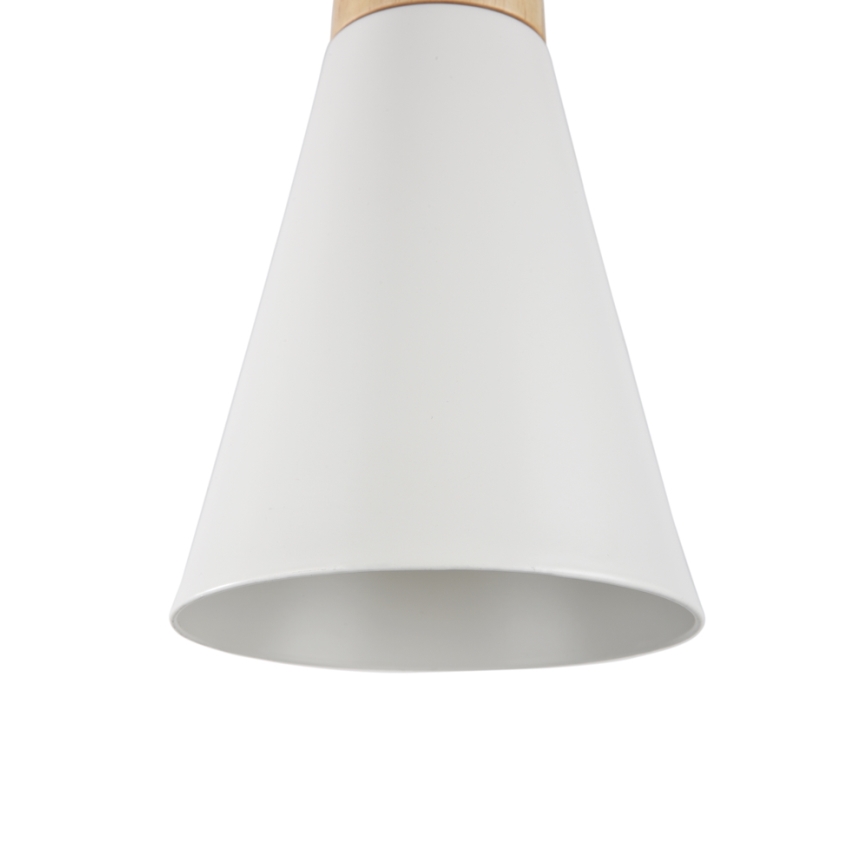Maytoni P359-PL-140-W - Lustra ar auklu BICONES 1xE27/60W/230V d. 14 cm balta/bēša