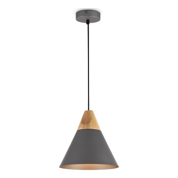 Maytoni P359-PL-220-C - Lustra ar auklu BICONES 1xE27/60W/230V d. 22 cm pelēka/bēša