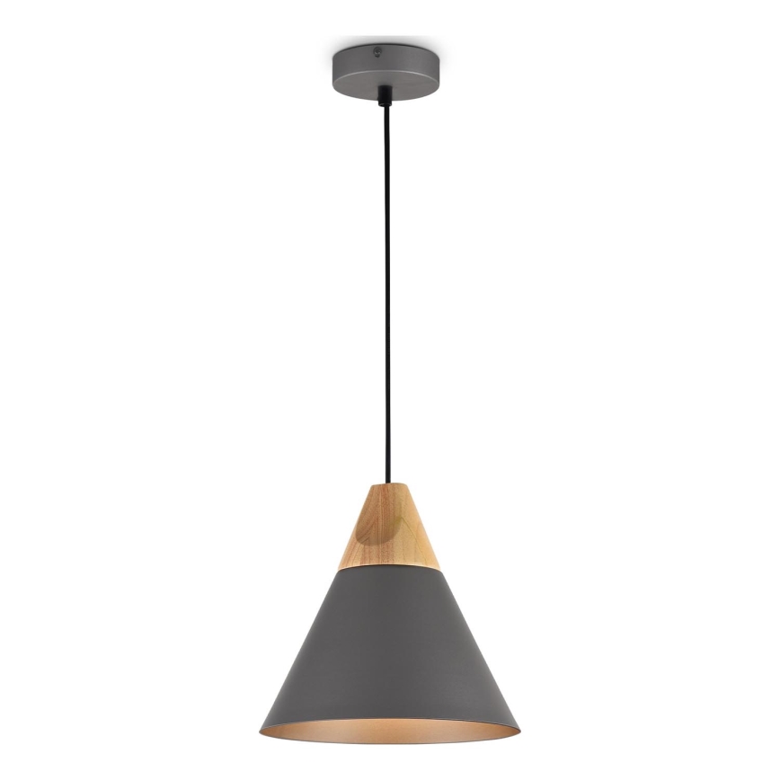 Maytoni P359-PL-220-C - Lustra ar auklu BICONES 1xE27/60W/230V d. 22 cm pelēka/bēša