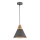 Maytoni P359-PL-220-C - Lustra ar auklu BICONES 1xE27/60W/230V d. 22 cm pelēka/bēša