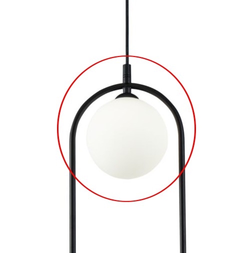 Maytoni - Rezerves abažūrs lustrai RING balts