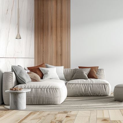 MAZZO pakaramais gaismeklis uz vada 1xGU10/8W/230V, bēšs