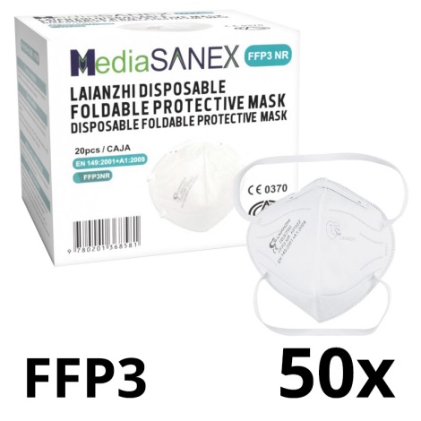 Media Sanex LAIANZHI KP302 Respirators FFP3 50gab