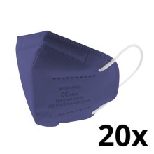 Media Sanex Respirators bērnu izmērs FFP2 NR Tumši zils 20gab