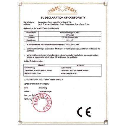 Media Sanex Respirators FFP2 NR / KN95 mentola 50gab