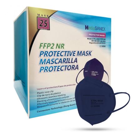 Media Sanex Respirators FFP2 NR / KN95 Tumši zils 1gab