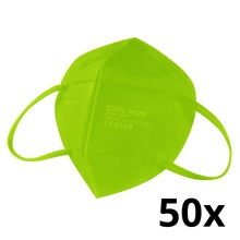 Media Sanex Respirators FFP2 NR / KN95 Zaļš 50gab