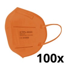 Media Sanex Respirators FFP2 NR Oranžs 100gab
