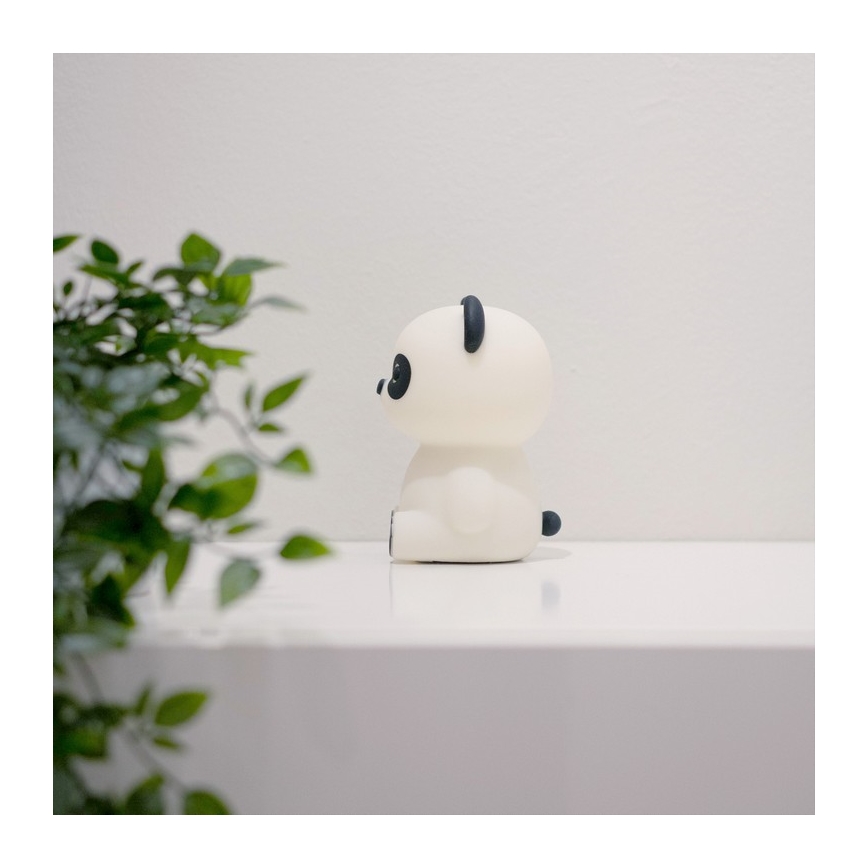 MegaLight - LED RGB Aptumšojama uzlādējams bērnu skārienvadāma lampa PADDY PANDA LED/5V