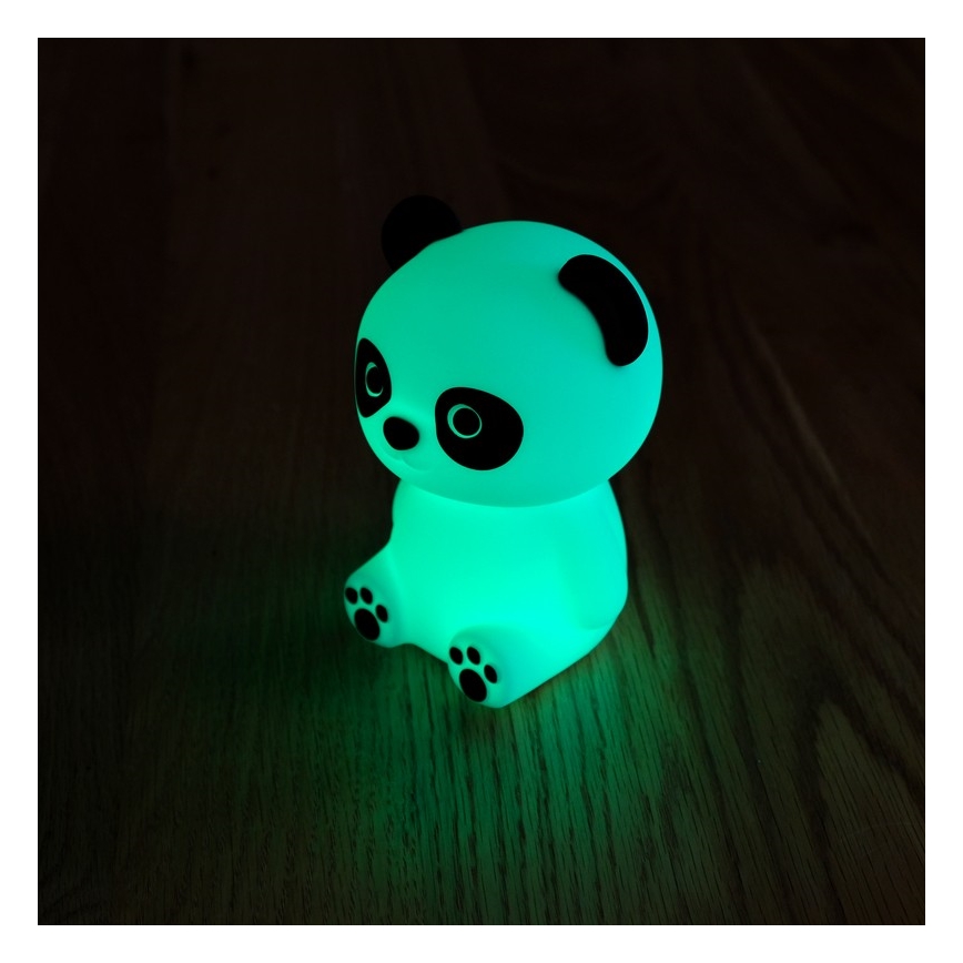 MegaLight - LED RGB Aptumšojama uzlādējams bērnu skārienvadāma lampa PADDY PANDA LED/5V