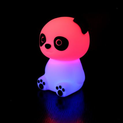 MegaLight - LED RGB Aptumšojama uzlādējams bērnu skārienvadāma lampa PADDY PANDA LED/5V