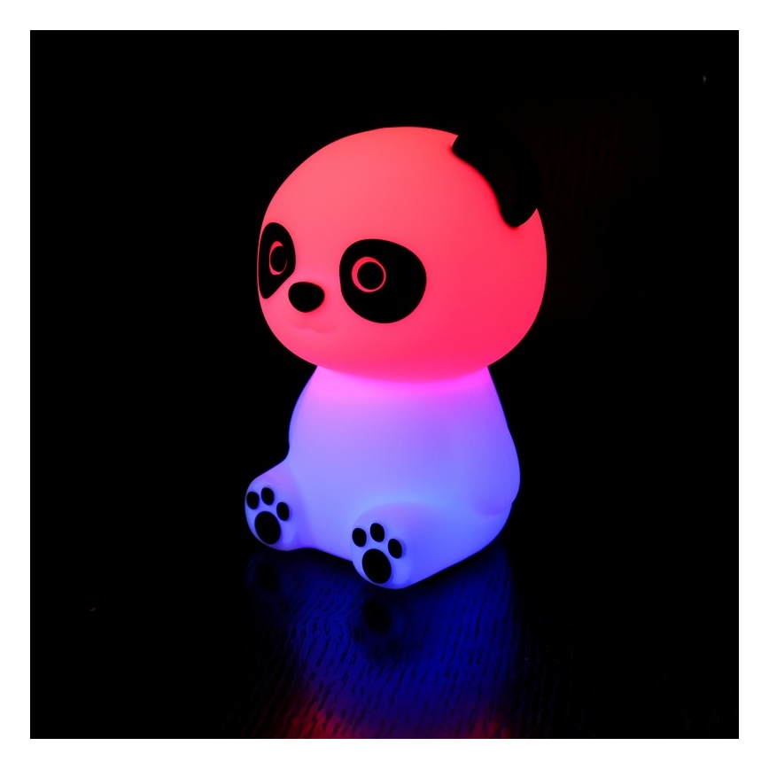 MegaLight - LED RGB Aptumšojama uzlādējams bērnu skārienvadāma lampa PADDY PANDA LED/5V