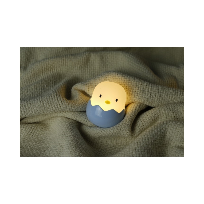 MegaLight - LED RGB Aptumšojama uzlādējama bērnu skārienvadāma lampa EGGY EGG LED/5V