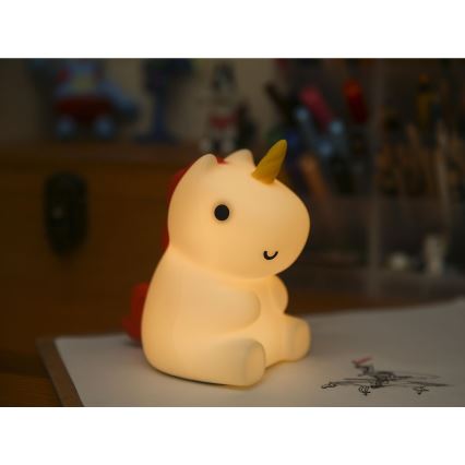MegaLight - LED RGB Aptumšojama uzlādējama bērnu skārienvadāma lampa MAGGY MAGIC LED/5V