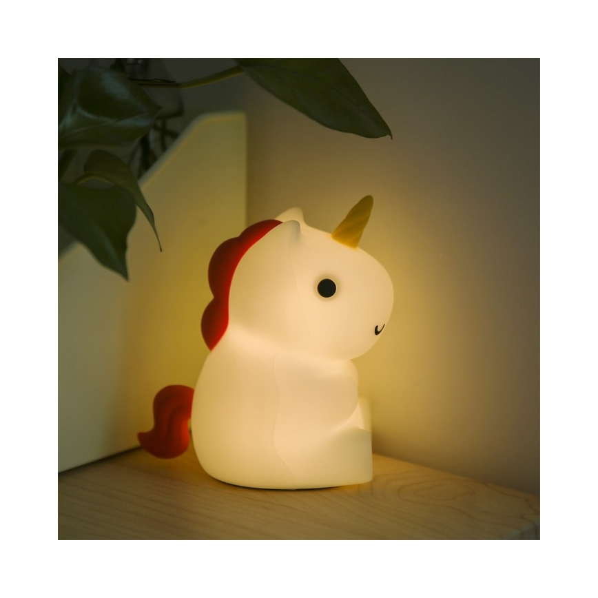 MegaLight - LED RGB Aptumšojama uzlādējama bērnu skārienvadāma lampa MAGGY MAGIC LED/5V