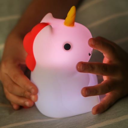 MegaLight - LED RGB Aptumšojama uzlādējama bērnu skārienvadāma lampa MAGGY MAGIC LED/5V