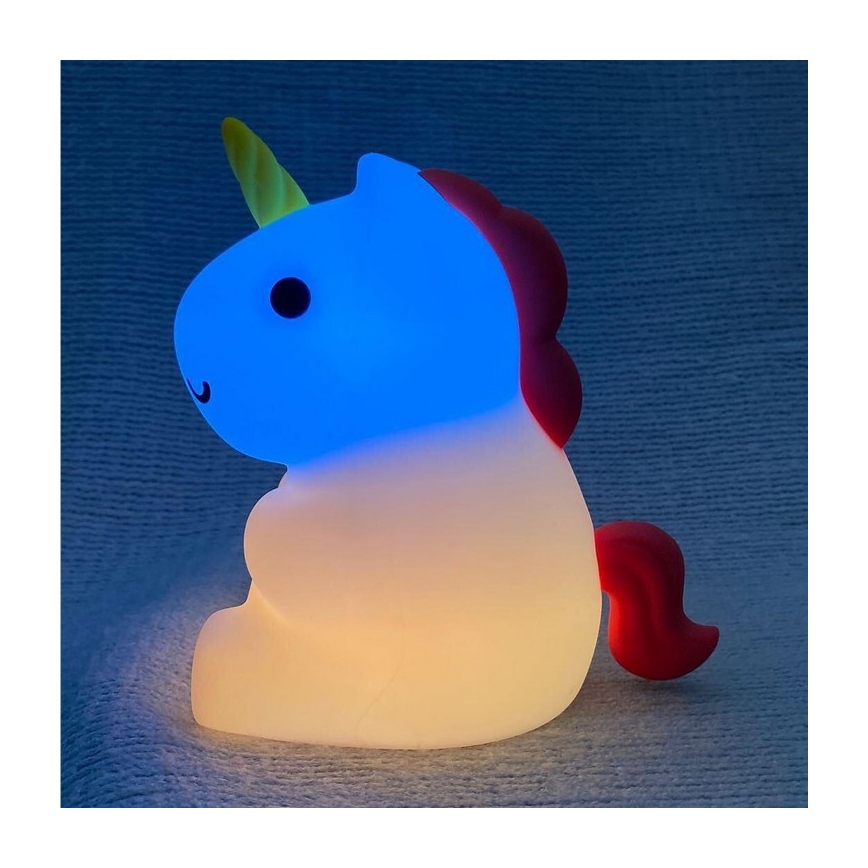 MegaLight - LED RGB Aptumšojama uzlādējama bērnu skārienvadāma lampa MAGGY MAGIC LED/5V