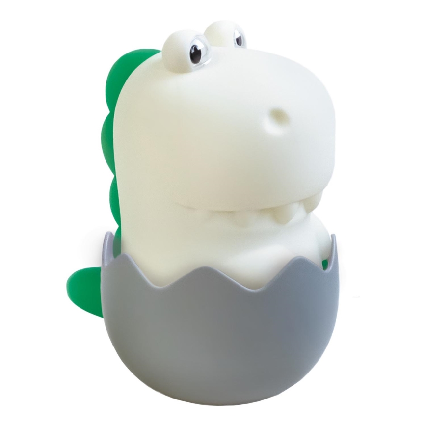 MegaLight - LED RGB Aptumšojama uzlādējams bērnu skārienvadāma lampa DIGGY DINO LED/5V