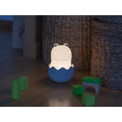 MegaLight - LED RGB Aptumšojama uzlādējams bērnu skārienvadāma lampa DIGGY DINO LED/5V
