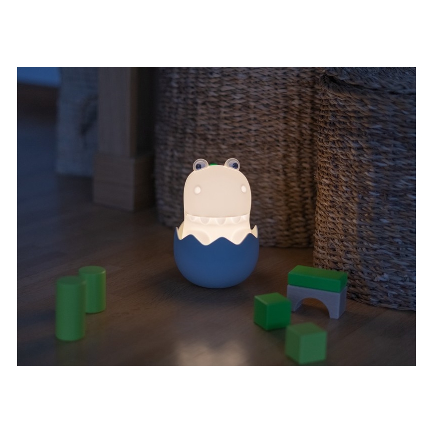 MegaLight - LED RGB Aptumšojama uzlādējams bērnu skārienvadāma lampa DIGGY DINO LED/5V