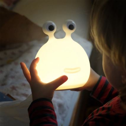 MegaLight - LED RGB Aptumšojama uzlādējams bērnu skārienvadāma lampa MOMO MOON LED/5V