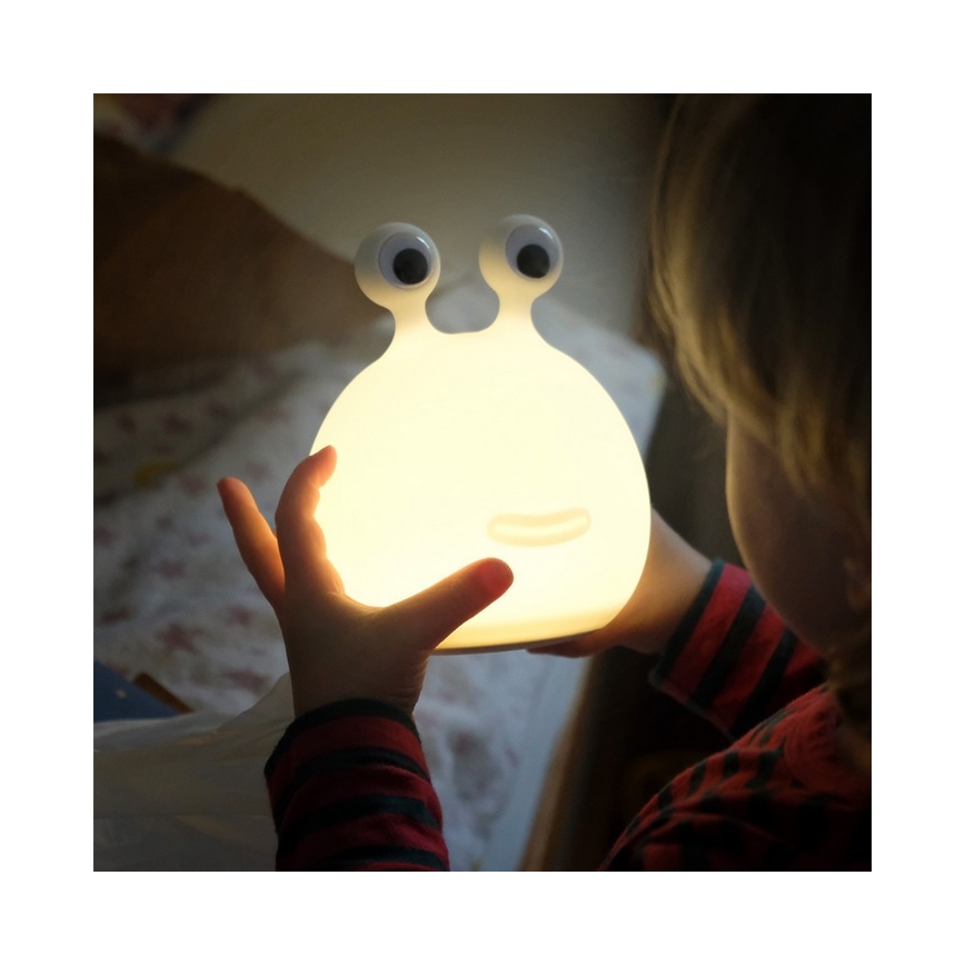 MegaLight - LED RGB Aptumšojama uzlādējams bērnu skārienvadāma lampa MOMO MOON LED/5V