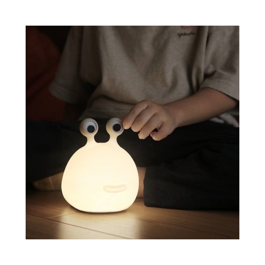 MegaLight - LED RGB Aptumšojama uzlādējams bērnu skārienvadāma lampa MOMO MOON LED/5V