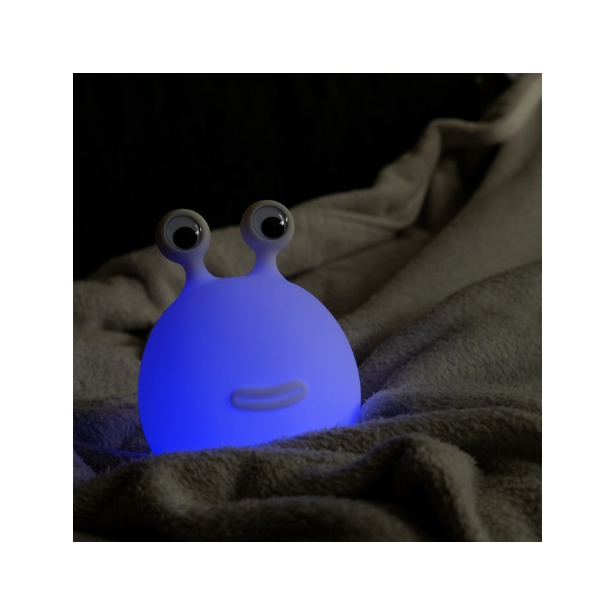 MegaLight - LED RGB Aptumšojama uzlādējams bērnu skārienvadāma lampa MOMO MOON LED/5V
