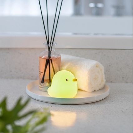 MegaLight - LED RGB Uzlādējama bērnu skārienvadāma vannas lampa SWIMMY DUCK LED/5V IP67