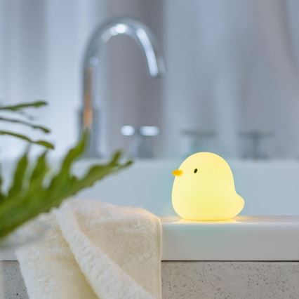 MegaLight - LED RGB Uzlādējama bērnu skārienvadāma vannas lampa SWIMMY DUCK LED/5V IP67