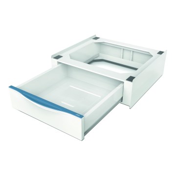 Meliconi 656112 - starplika starp veļasmašīnu un žāvētāju ar izvelkamu 28 l uzglabāšanas nodalījumu, balta