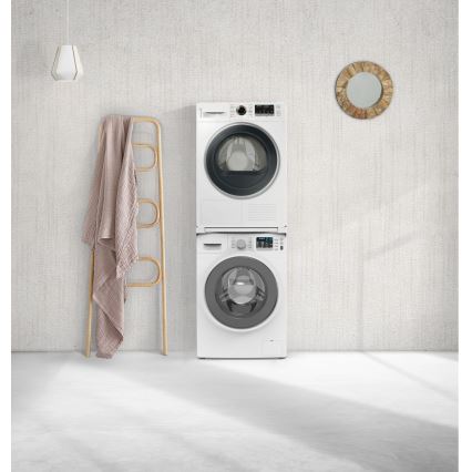 Meliconi 656113 - savienojuma komplekts veļas mazgājamai mašīnai un žāvētājam ar izvelkamu atvilktni, 70 cm, balts