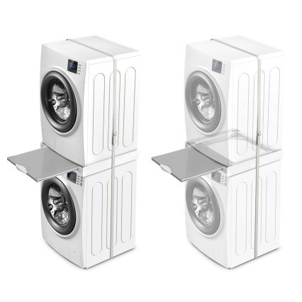 Meliconi 656114 - montāžas komplekts veļasmašīnai un žāvētājam 70 cm balts