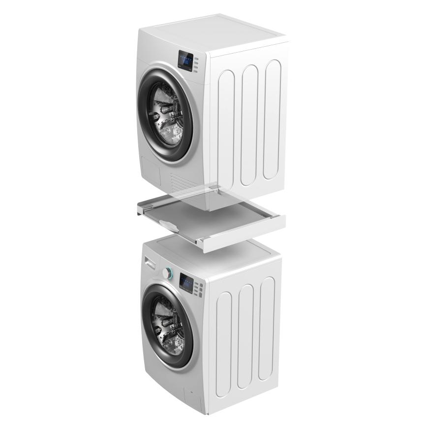 Meliconi 656114 - montāžas komplekts veļasmašīnai un žāvētājam 70 cm balts