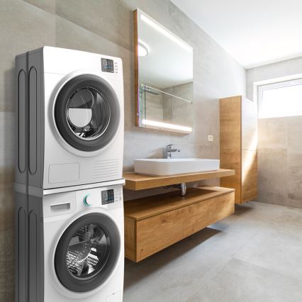 Meliconi 656116 - komplekts žāvētāja uzstādīšanai virs veļasmašīnas, 47 cm, balts