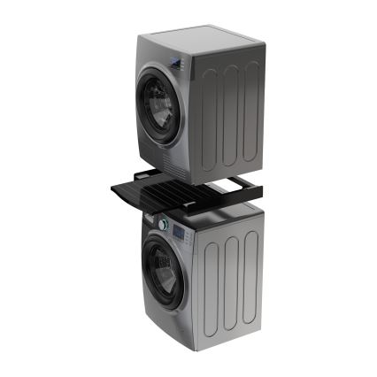 Meliconi 656136 - Starplikas ar izvelkamu atvilktni veļas mašīnai un žāvētājam, 60 cm, melnas