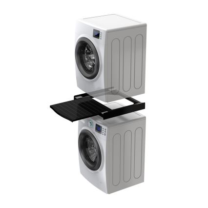 Meliconi 656136 - Starplikas ar izvelkamu atvilktni veļas mašīnai un žāvētājam, 60 cm, melnas